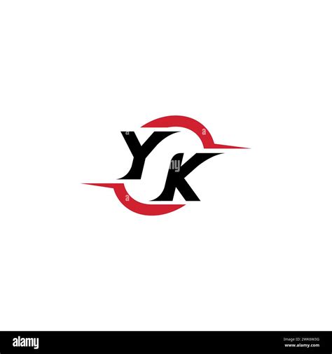 Yk Initial Logo Cool And Stylish Concept For Esport Or Gaming Logo As