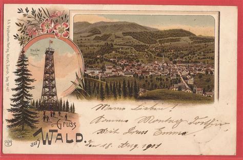 Wald ZH Mit Bachtel Litho 1901 Kaufen Auf Ricardo