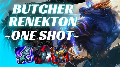 FLAWLESS BUTCHER RENEKTON ONE SHOT IMMORTAL WILD RIFT YouTube