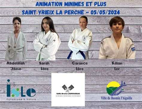 ANIMATION DE SAINT YRIEIX LA PERCHE J A ISLE BOSMIE JUDO