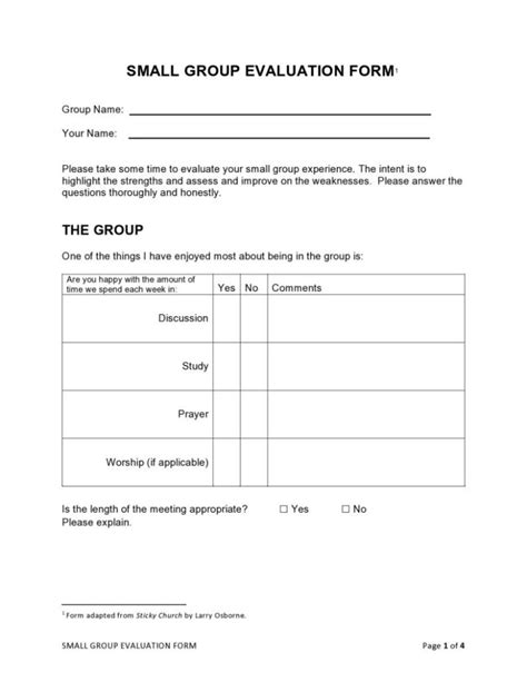 30 Free Peer Evaluation Forms Templates Printable Samples