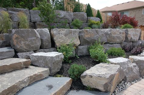 Gardens Armour Stone Rustic Landscape Toronto By Melanie