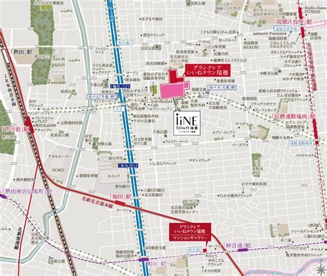 現地案内図 公式グランクレアいいねタウン瑞穂｜住・商・憩複合開発の新築マンション