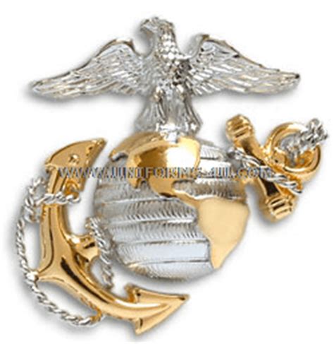 USMC OFFICER DRESS CAP INSIGNIA