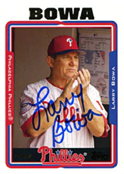 Larry Bowa Autographed Signed Topps No Philadelphia Phillies