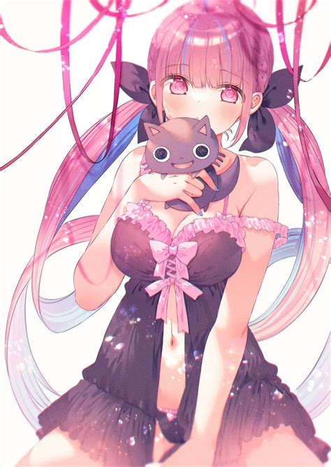 Minato Aqua And Neko Hololive Drawn By Mooumineko Danbooru