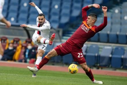 Zappacosta Genoa Gianluca Mancini Roma Action Editorial Stock Photo