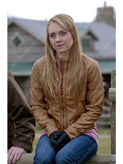 Amber Marshall Heartland Amy Fleming Leather Jacket