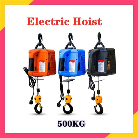 500kg Electric Hoist Portable Electric Winch Electric Steel Wire Rope