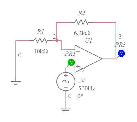 Non Inverting Amp Multisim Live