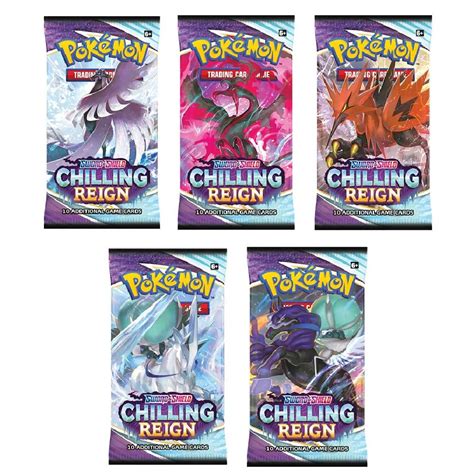 Joc Pokemon Trading Card Game Sword And Shield 6 Chilling Reign Booster Pack Emagro