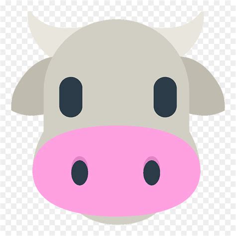 Cow Face Emoji Clipart - Cow Face Emoji, HD Png Download - vhv