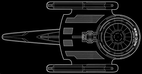 Starfleet Ships — Oberth Class Dorsal And Ventral Schematics