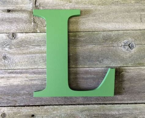 Wooden Letter L 24 Capital Painted Wall Decor Or Etsy Wooden