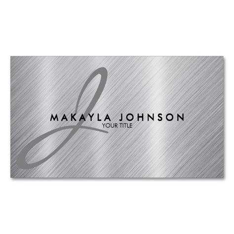 Pin On Monogram Business Card Templates