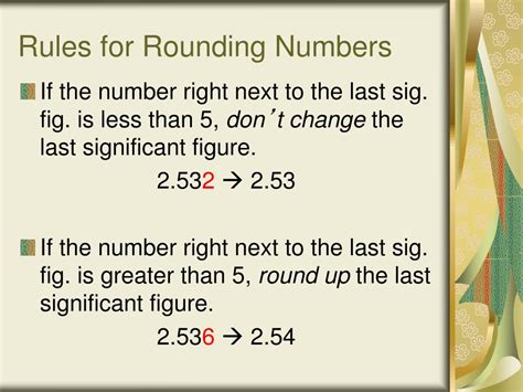 Rules For Rounding Off Significant Figures