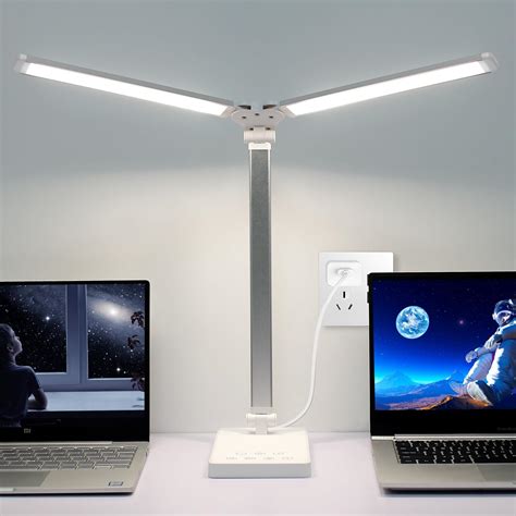 Woputen Lampe de bureau à intensité variable avec port de charge USB 5