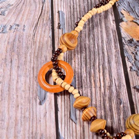 Collier Africain en bois femme La destinée de Njaka Bijoux femme