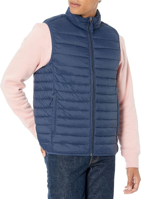 Amazon Essentials Mens Lightweight Water Resistant Packable Puffer Vest