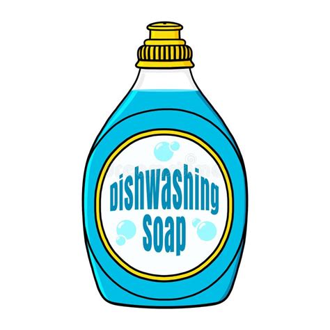 Dish Washing Liquid Dish Soap Illustration Stock Illustration