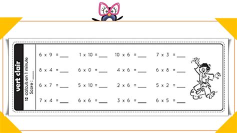 Ceintures De Tables De Multiplications V3 Charivari à Lécole