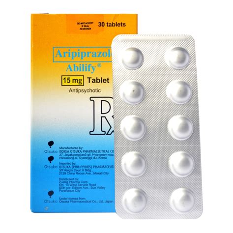 Abilify Aripiprazole 15mg 1 Tablet Prescription Required Watsons