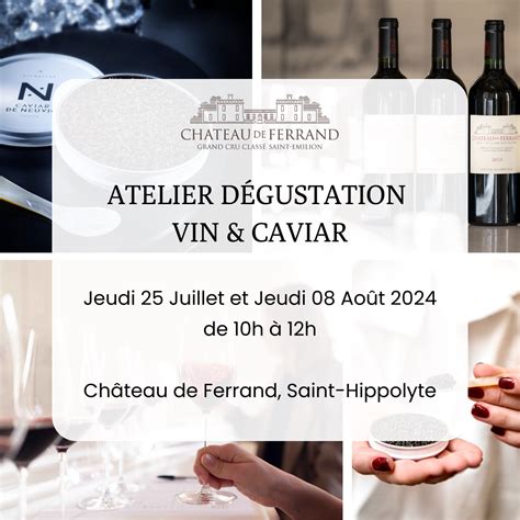 ATELIER DÉGUSTATION VIN CAVIAR