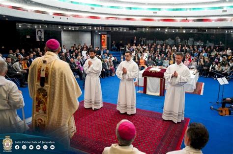 Tre Nuovi Diaconi Per La Diocesi Di Terra Santa Seminario Redemptoris