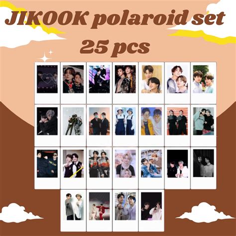 Jual JIKOOK Kookmin Taehyung Jungkook Polaroid Photocard Ship Bl Poster