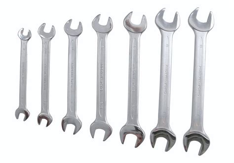 7 pc. thin pattern metric open end wrench set