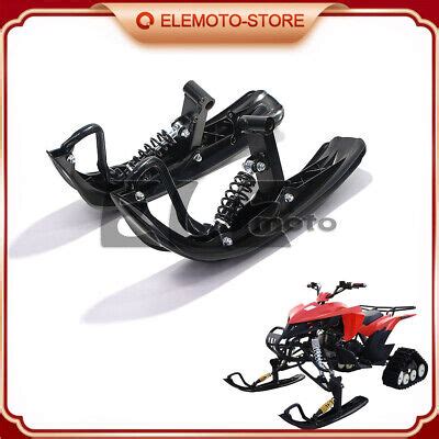 Snowmobile Front Sled Sleds Black Plastic Skis Kit For Snowmobile Atv