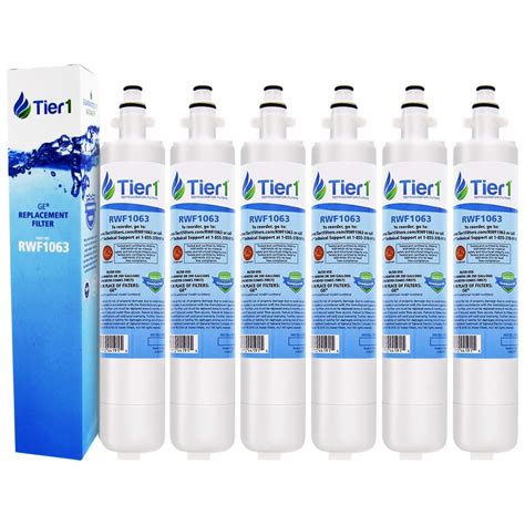 Tier1 RPWF Refrigerator Water Filter 6 Pk Replacement For GE RPWF