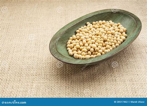 Soybeans In Rustic Bowl Stock Photo Image Of Texture 28517462