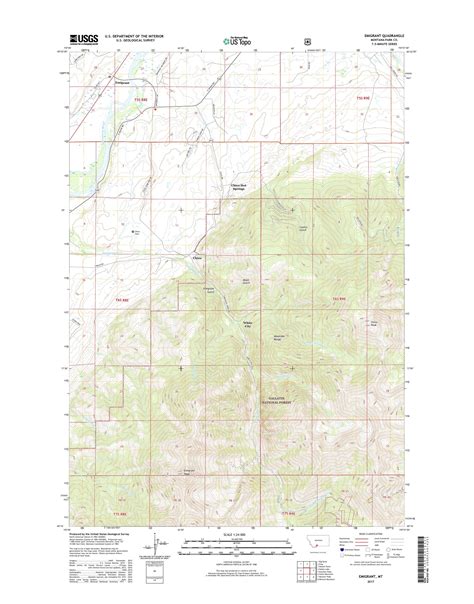 MyTopo Emigrant Montana USGS Quad Topo Map