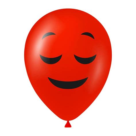 Halloween red balloon illustration with scary and funny face 25755938 ...