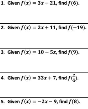 Function Notation Coloring Activity Evaluating Functions STAAR Aligned