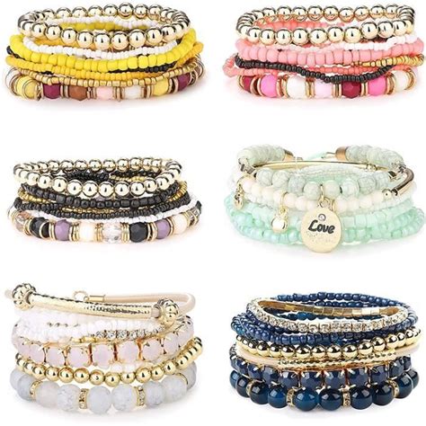 Lolias Ensembles Bracelets Perles Empilables Boh Mes Bracelet