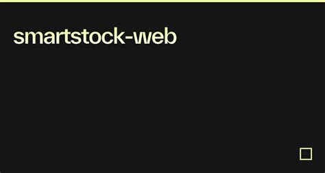 Smartstock Web Codesandbox