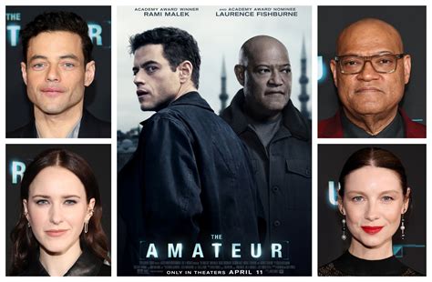The Amateur Cast Interviews Rami Malek Rachel Brosnahan Laurence Fishburne Caitriona