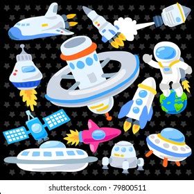 Cartoon Spaceship Icon Vector De Stock Libre De Regal As