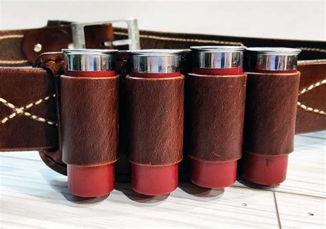 Shotgun Shell Holder For Belt Holds 4 Shells Made For Most Gauges