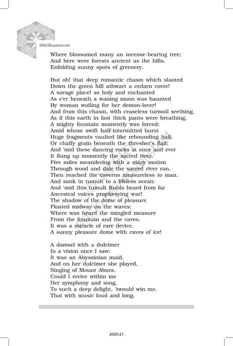 Poetry 2 Poems By Milton - NCERT Book of Class 12 Kaleidoscope