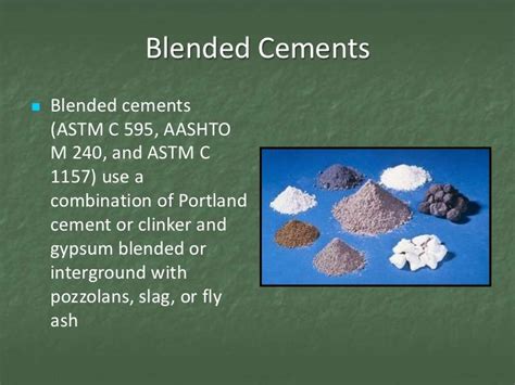 Blended Hydraulic Cement Cement Portland Cement Clinker