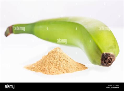 Green Plantain Flour Musa Paradisiaca Stock Photo Alamy