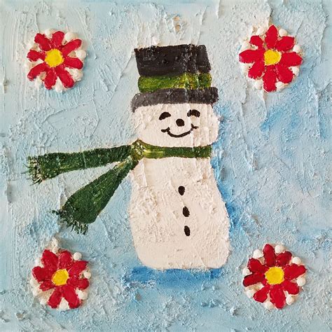 Snowman Painting Tutorial Spruce Fjell