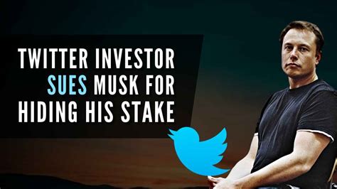 Tesla Ceo Elon Musk Sued By Twitter Investor Over Late Disclosure Of