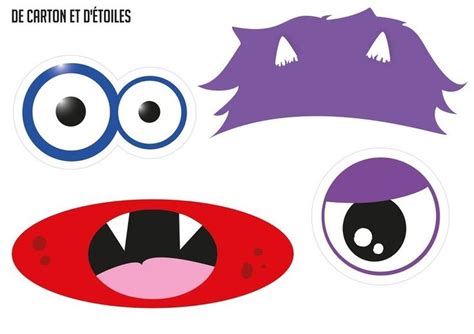 Yeux Et Bouches Ou Autre A Decouper Page Halloween En Maternelle