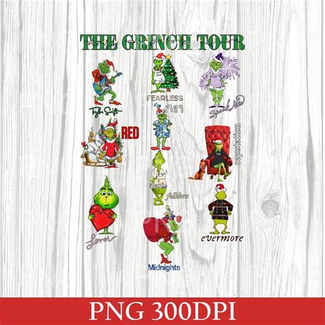 The Grinch Tour Ts Png Grinchmas Eras Tour Png Vintage Gri Inspire