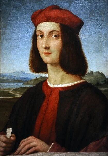 Raphael 1483 1520 Portrait Of A Young Man For Sale As Framed Prints