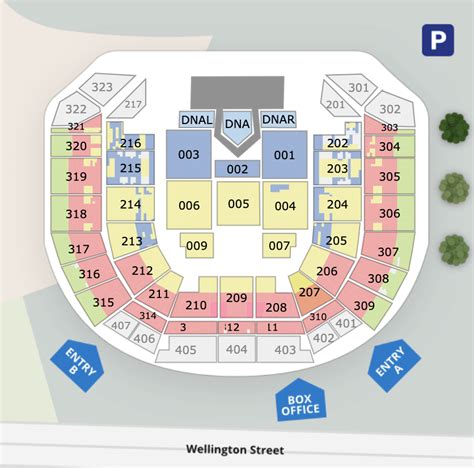 RAC Arena Seating Map